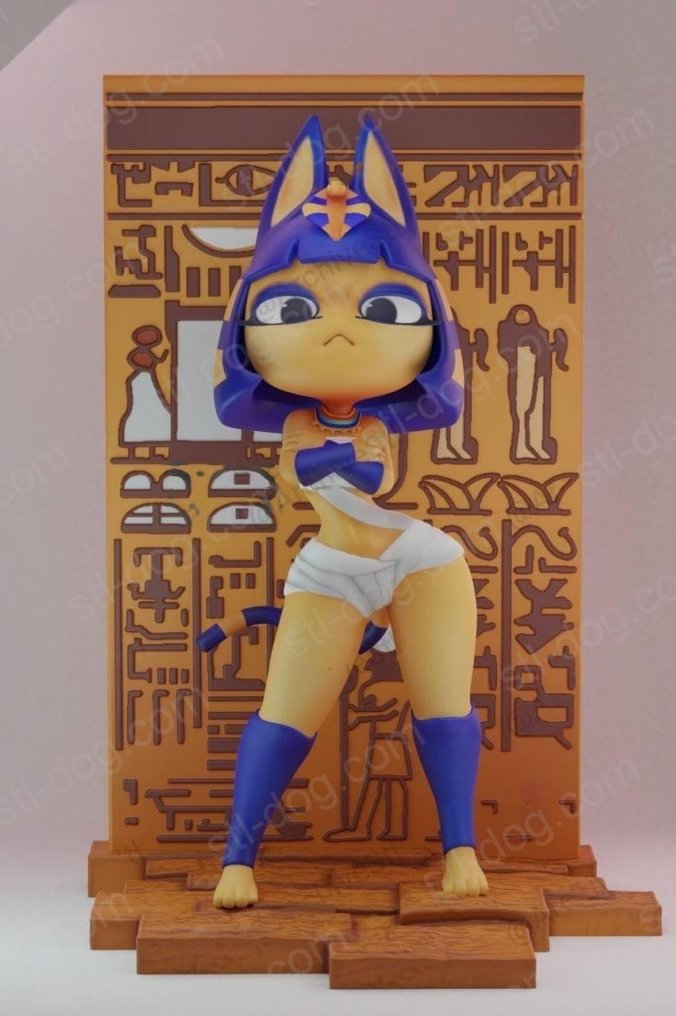 埃及猫 Animal Crossing 安卡(Ankha) 3D打印图纸